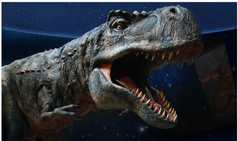 VR glasses machine enabling immersive dinosaur experience with advanced technology and smartphone integration.