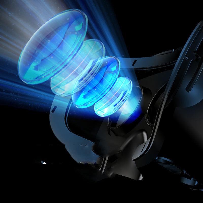 New VRG Pro 3D VR glasses showcasing advanced lens technology for immersive virtual reality experience.