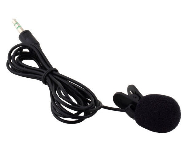 Lavalier Microphone with clip-on design and long cable for versatile, high-quality audio recording.