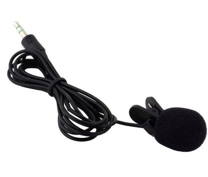 Lavalier Microphone with clip-on design and long cable for versatile, high-quality audio recording.