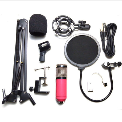 Net Microphone Stand Set with adjustable components and accessories for recording and streaming.