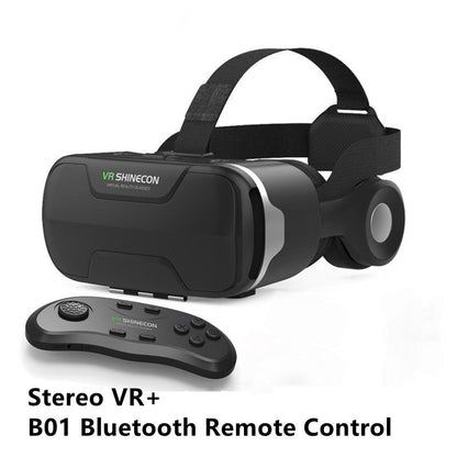 VR Glasses Magic Lens Immersive Headset with remote control for immersive experience.