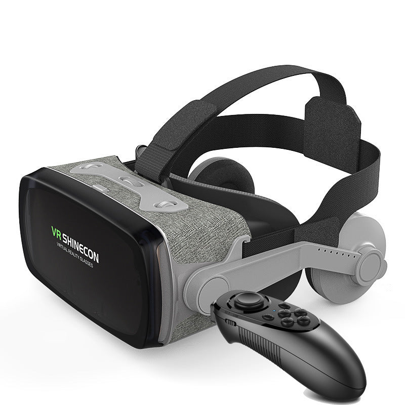 VR glasses 3D helmet with advanced 3D lens technology and smartphone compatibility.