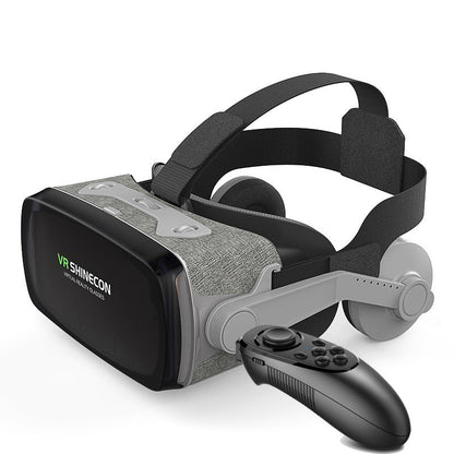 VR glasses 3D helmet with advanced 3D lens technology and smartphone compatibility.