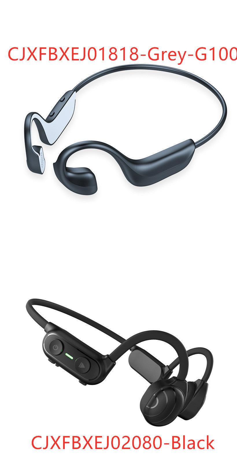 Personal Bone Conduction Bluetooth headset with open-ear design, ergonomic fit, and wireless connectivity; ideal for sports and outdoor activities.