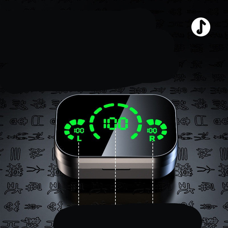 YD03 Wireless Bluetooth Headset with smart digital display and breathing light.